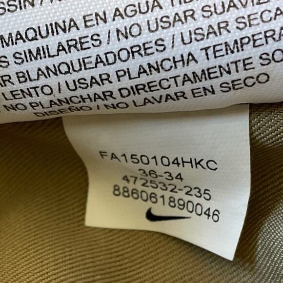 Nike Dri Fit Standard Fit Tan Golf Pants 36x34 - Picture 3 of 13